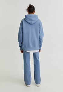 2024 unisexe 500gsm coton Boxy sweat à capuche poids lourd surdimensionné sweat manches longues Logo personnalisé impression français éponge plaine - Product Image 6