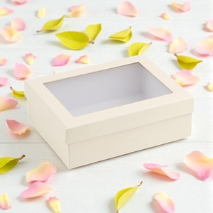 Nueva caja de lujo ecológica con ventana transparente para embalaje de alimentos, panadería y uso de exhibición al por menor - Product Image 4