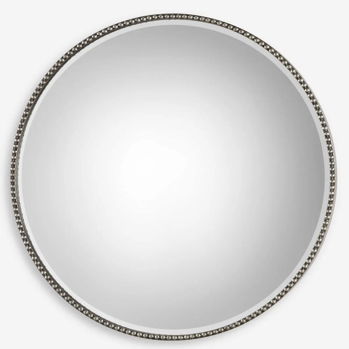 Antique silver iron round wall mirror for hotel apartment home living room bedroom hallway wall decoration dressing mirror 2023