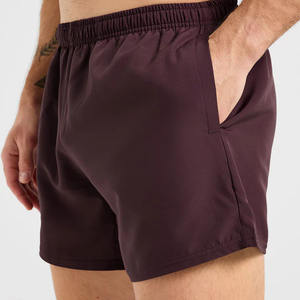 Shorts athlétiques à taille élastique à séchage rapide pour hommes de 3 pouces avec poche zippée Fitness Running Streetwear Shorts de sport pour hommes - Product Image 5