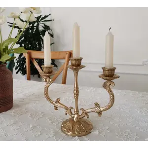 Grand Porte-Bougie de Luxe Moderne pour la Maison et l'Hôtellerie, Décoration Vintage pour Restaurant, Centre de Table Style Lanterne - Product Image 4