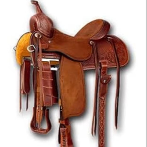 Selle Western de style anglais en cuir durable 100% faite à la main de qualité supérieure, équipement essentiel pour l'équitation pour les cavaliers - Product Image 1