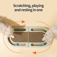 Lit pliant pour chat en carton ondulé, multifonctionnel, réutilisable, protection des meubles, vente en gros
