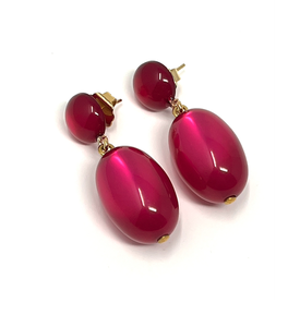 Nouveau design perles boucles d'oreilles avec personnalité unique élégant dames résine bijoux design créatif le plus vendu - Product Image 6