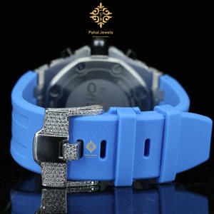 Montre mécanique analogique de luxe, avec diamants en moissanite VVS, affichage glacé, étanche, cadran en verre antique, élégante, en acier inoxydable - Product Image 2