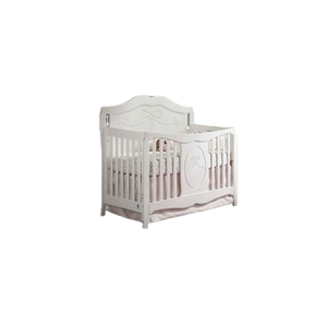 Lit pour bébé en bois massif de haute qualité moderne blanc et noir lit pour enfants style américain prix de gros original d'Indonésie - Product Image 1