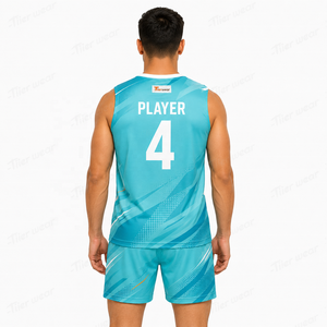 Uniforme de Voleibol Unisex para Competencia de Liga, Tejido de Malla de Poliéster Transpirable, Jersey Deportivo de Manga Corta de Alto Rendimiento y Durabilidad - Product Image 4