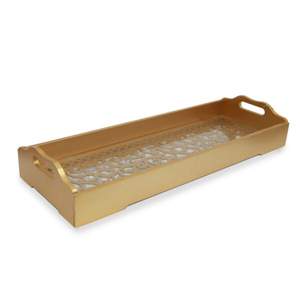 Bandeja DE SERVICIO DE MADERA Rectangular hecha a mano para restaurante, bandeja de pan, uso Simple, cocina, hogar, bandeja de Bambú - Product Image 1