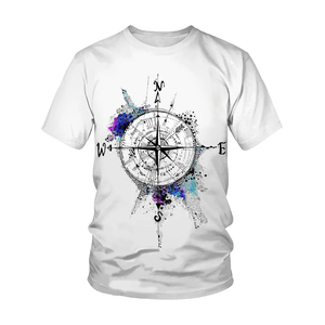 Camiseta de hombre con estampado de bordado personalizado con logotipo en blanco, algodón liso de alta calidad, 100% algodón de talla grande, calidad superior - Product Image 4