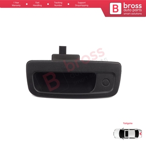 Poignée d'ouverture de hayon arrière extérieure noire BDP1556 pour Kangoo MK2 Express FW Be Bop KW Citan W415 8200497807 - Product Image 2