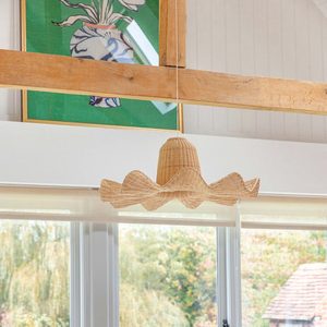 Pantalla de ratán de mimbre de diseño elegante, pantalla de alambre colgante, pantalla de lámpara de ratán Vintage, pantalla de mimbre Vintage - Product Image 5