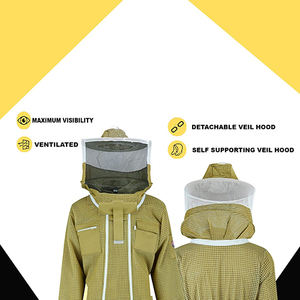 Costume d'abeille ventilé costume d'apiculture protection d'apiculteur costume en denim taureau 3 couches - Product Image 4