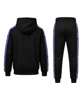 Ensemble de survêtement en molleton de coton brodé personnalisé, à capuche et pantalon de jogging, séchage rapide, respirant, vêtements de sport pour l'hiver - Product Image 2
