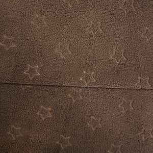 Tessuto in Pile <span class=keywords><strong>Polare</strong></span> Termico 100% Poliestere con Stella a Cinque Punte in Rilievo, Design Personalizzato all'Ingrosso per Felpe da Ragazza - Product Image 3