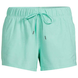 Short de gym pour femme taille haute personnalisé bouton décoration respirant écologique séchage rapide 100% coton Fitness Yoga Sport usine - Product Image 3