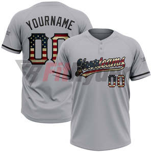 Camiseta de equipo de secado rápido personalizada al por mayor, camisetas de béisbol/softbol de poliéster transpirable con logotipo personalizado, ropa deportiva de talla grande - Product Image 4