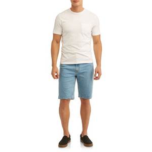 Short en jean d'été pour homme. Avec un la conception élastique de taille de cordon. Pour une tenue décontractée quotidienne. Tendance et à la mode. - Product Image 2