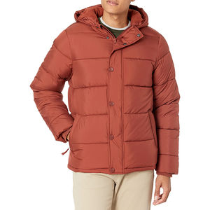 Ventes en gros de manteaux pour hommes grande taille, grande poche zippée, cordon de serrage, logo personnalisé, veste en duvet pour hommes, coupe-vent, imperméable, veste matelassée - Product Image 3