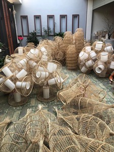 Hot Trend 2024 Pantallas de bambú Lámpara de araña Lámpara colgante Diseño personalizado sostenible - Product Image 6