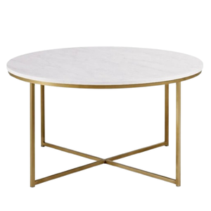 Mesa de centro de lujo real con patas de metal para muebles de sala de estar Mesa de centro Fabricación de la mejor calidad en Indonesia - Product Image 2