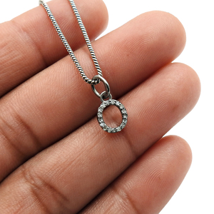 Exclusivo diamante pavimentado de moda colgantes de encanto inicial con estilo de moda 925 joyería de plata esterlina por fabricante indio OEM - Product Image 4