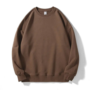 Ras du cou Logo personnalisé Sweat de haute qualité éponge française surdimensionné en gros sweats vierges anti-boulochage polaire - Product Image 2