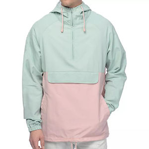 Chaqueta Cortavientos Personalizada de Invierno para Hombre, Gruesa, Transpirable, de Secado Rápido, con Cremallera y Manga Larga, con Logotipo Frontal en Lona - Product Image 1