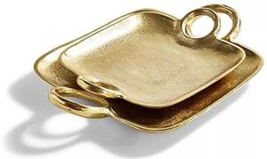 Plateau de service traditionnel en métal et aluminium parfait pour les rituels de mariage et les célébrations de festival - Product Image 3