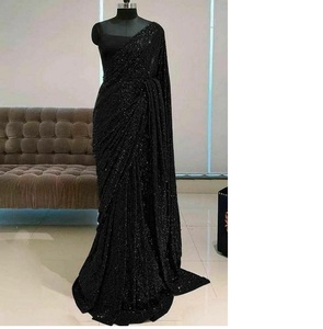 Ấn Độ cửa hàng Bollywood nhà thiết kế màu đen <span class=keywords><strong>Saree</strong></span> xuất khẩu <span class=keywords><strong>georgette</strong></span> chuỗi công việc <span class=keywords><strong>Saree</strong></span> độc quyền lạ mắt mới nhất <span class=keywords><strong>Saree</strong></span> <span class=keywords><strong>Sari</strong></span> cao cấp - Product Image 1