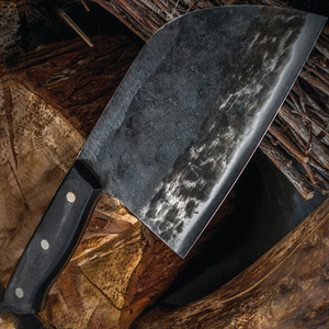 Juego de Chef de acero al carbono de 8 pulgadas hecho a mano, alta calidad, personalizable, ecológico, mango de madera rosa, cuchillo Bucher, cuchillos de cocina - Product Image 3