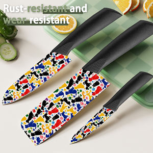 Vente flash Couteau de chef en céramique 6 pièces Manche en plastique de haute qualité Couteau de cuisine pour usage commercial En stock Dropshipping - Product Image 4