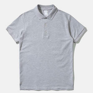 เสื้อโปโลผู้ชายทำจากผ้าฝ้ายโพลีเอสเตอร์แขนสั้นผ้าคอตตอนด้านนอกเสื้อโปโลแบบลำลอง - Product Image 5
