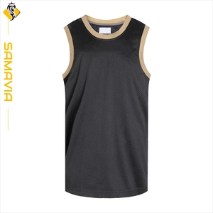 เสื้อกล้ามกีฬา SAMAVIA สำหรับผู้ชาย ระบายอากาศได้ดี น้ำหนักเบา ผลิตจากโพลีเอสเตอร์ 100% ปรับแต่งได้ แห้งเร็ว พิมพ์ลายแบบซับลิเมชั่น น้ำหนัก 180 กรัม - Product Image 1