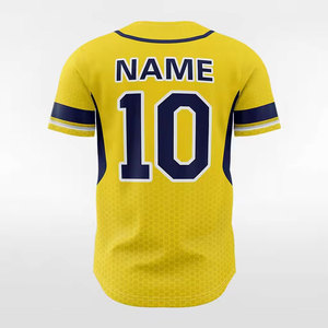 Maillot de baseball fabriqué au Pakistan, maillot de baseball boutonné, maillot de baseball uni - Product Image 4
