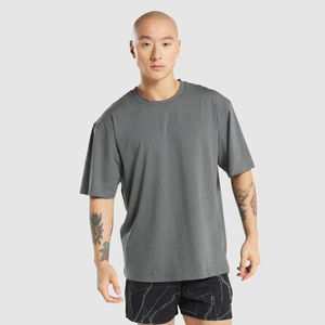 T-shirt col rond en bambou biologique écologique de haute qualité pour hommes T-shirts unis biologiques en gros - Product Image 6