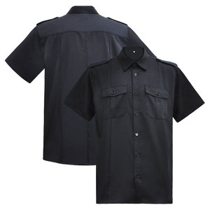Camisa de Uniforme de Guardia de Seguridad Táctica Unisex de Color Negro con Diseño Personalizado OEM en Oferta - Product Image 1