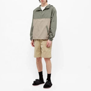 Nouvelle arrivée en ligne Pull à demi-fermeture éclair Veste coupe-vent Ripstop Streetwear Vente en gros Veste anorak légère à capuche pour hommes - Product Image 3