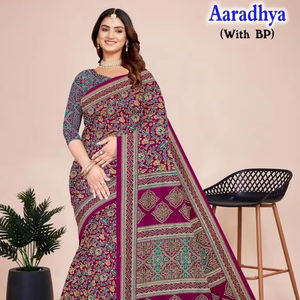 Aaradhya Devson Sarees en coton en ligne Surat Vêtements indiens et pakistanais imprimés - Product Image 1