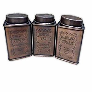 Ensembles de bidons enduits de poudre blanche en métal de la meilleure qualité avec couvercle en bois bidon de nourriture de cuisine au design de luxe au prix le plus bas - Product Image 3