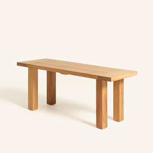 Al Aire Libre Nueva terraza minimalista Patio Jardín Comedor Banco Madera de teca maciza-Dico - Product Image 1