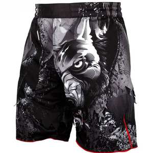 กางเกงชกมวย MMA แบบสั่งทำพิเศษสำหรับผู้ชาย เป็นมิตรกับสิ่งแวดล้อมและป้องกันรอยยับ มีทุกขนาด พร้อมโลโก้สั่งทำ อุปกรณ์ออกกำลังกายที่สมบูรณ์แบบ - Product Image 2