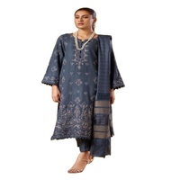 Hochwertiges echtes Leder Shalwar Kameez Damen meist verkaufte Luxus indische pakistani sche Kleid Winterkleid ung für Damen
