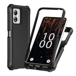 เคสโทรศัพท์ Boost Mobile Summit 5G 2024 Celero 5G Sc 2024 แบบหนาเคลือบสี TPU พร้อมกรอบ PC สีดำ - Product Image 1