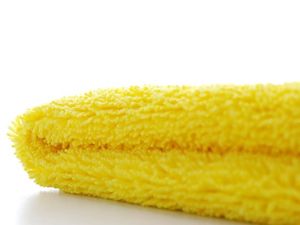 HOT SALE ! High Quality Microfiber Terry <b>Towel</b> 360gsm 40X40 Yellow READY to SHIP ! - Product Image 2