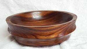 Bol en bambou écologique de conception moderne poli à la main, forme de bague personnalisée, pour servir des salades, des aliments, des fêtes, ustensiles de cuisine, utilisation sur table - Product Image 6