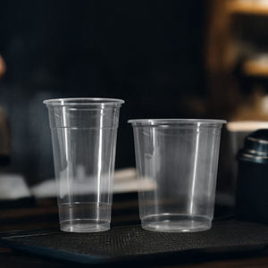 Tasses en plastique jetables à paroi unique en gros d'usine du Viet Nam pour le thé glacé de café et les boissons de pp/PET - Product Image 1
