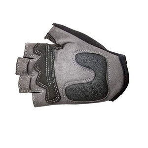 Gants de cyclisme d'hiver en cuir premium pour hommes, respirants, antidérapants, design demi-doigts, fermeture auto-agrippante pour route et VTT - Product Image 5