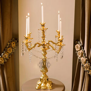 Bougeoir Menorah élégant classique nouveau Design pièce maîtresse en métal pour la maison et l'hôtel pour les décorations de Noël dernière arrivée - Product Image 1