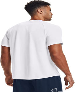 Camiseta de gimnasio de media manga para hombre, algodón cómodo de alta calidad, poliéster, diseño gráfico personalizado, transpirable, opción de talla grande - Product Image 3
