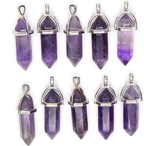 Genuine Agate Amethyst <b>Wand</b> Pendulum With <b>Crystal</b> Point & Sphere Best Quality Gemstone Pendulums from Direct supplier - Product Image 6